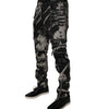 Dolce &amp; Gabbana Black Tie Dye Cotton Skinny Zip Denim Jeans