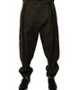 Dolce &amp; Gabbana Dark Brown Cotton Jogger Cargo Pants