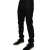 Dolce &amp; Gabbana Black Cotton Stretch Skinny Men Denim Jeans