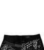 Dolce &amp; Gabbana Black Logo Bandana Cotton Loose Denim Jeans