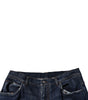 Dolce &amp; Gabbana Dark Blue Tattered Wide Leg Men Denim Jeans
