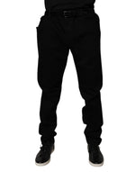 Dolce &amp; Gabbana Black Cotton Stretch Slim Fit Denim Jeans