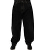 Dolce &amp; Gabbana Black Cotton Mid Waist Wide Leg Denim Jeans
