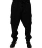 Dolce &amp; Gabbana Black Cotton Jogger Cargo Sweatpants Pants