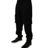Dolce &amp; Gabbana Black Cotton Jogger Cargo Sweatpants Pants