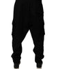 Dolce &amp; Gabbana Black Cotton Jogger Cargo Sweatpants Pants