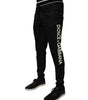 Dolce &amp; Gabbana Black Mid Waist Jogger Men Sweatpants Pants