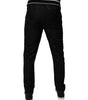 Dolce &amp; Gabbana Black Mid Waist Jogger Men Sweatpants Pants