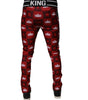 Dolce & Gabbana Red Crown Logo Monogram Men Sweatpants Pants