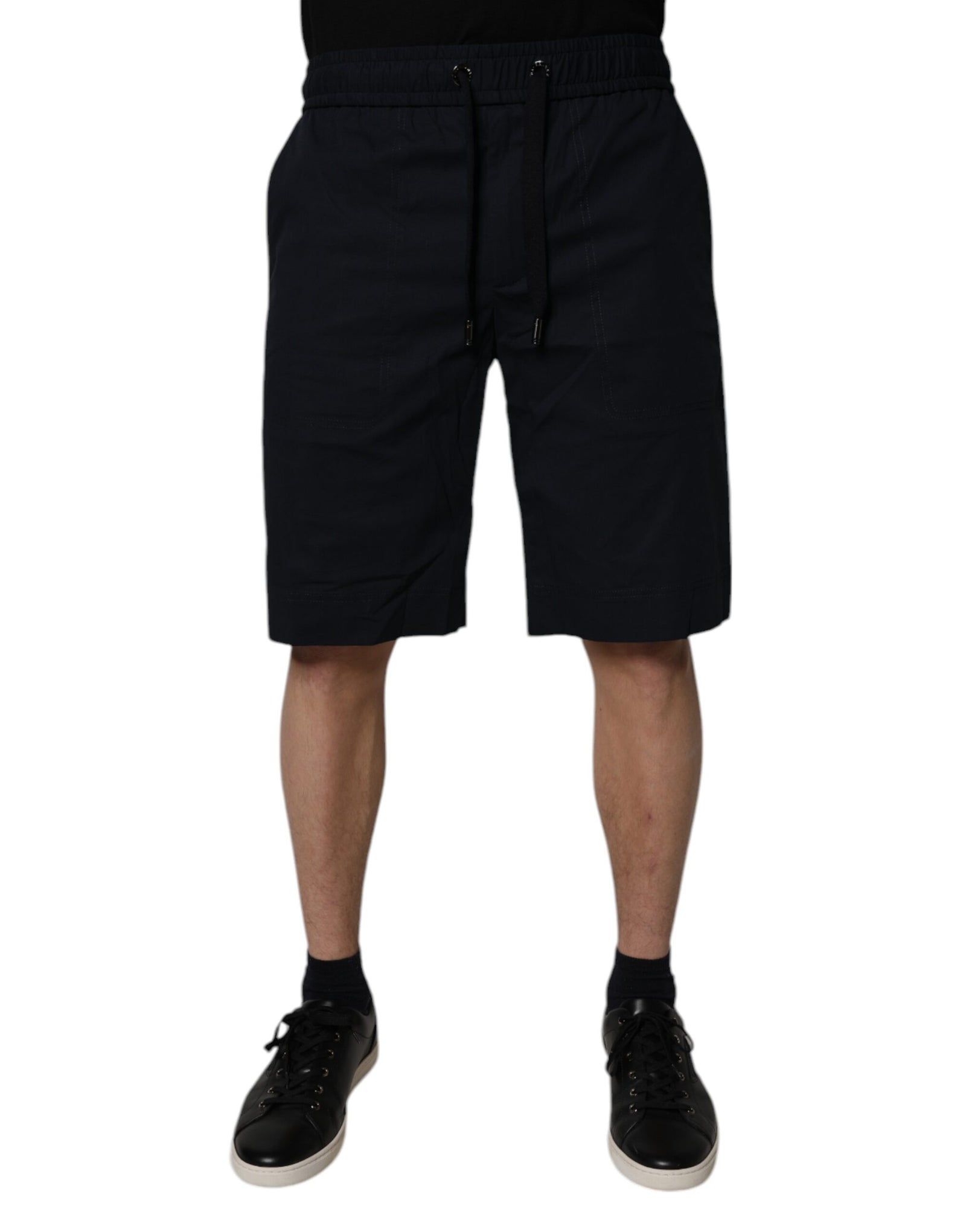 Bermuda en coton noir Dolce &amp; Gabbana pour homme