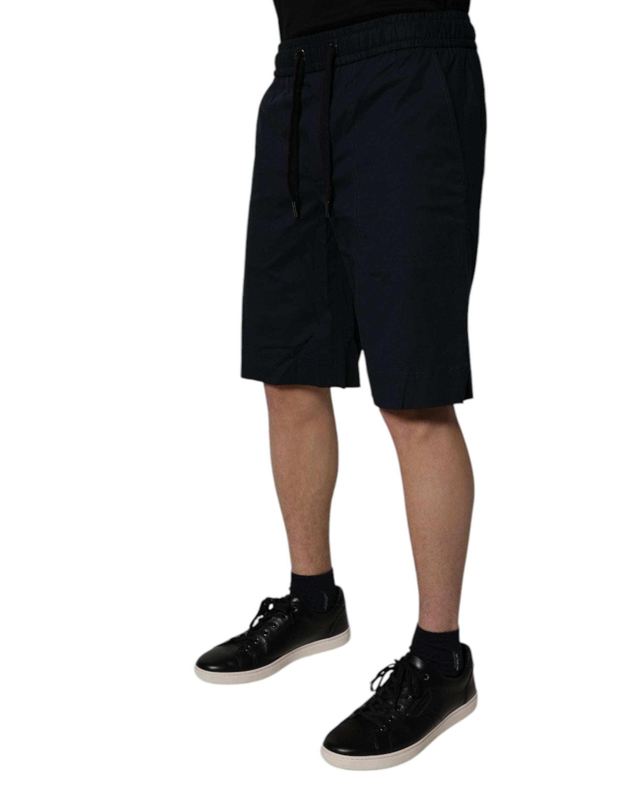 Bermuda en coton noir Dolce &amp; Gabbana pour homme
