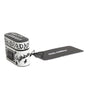 Étui pour Airpods Dolce & Gabbana en cuir noir et blanc avec logo en relief