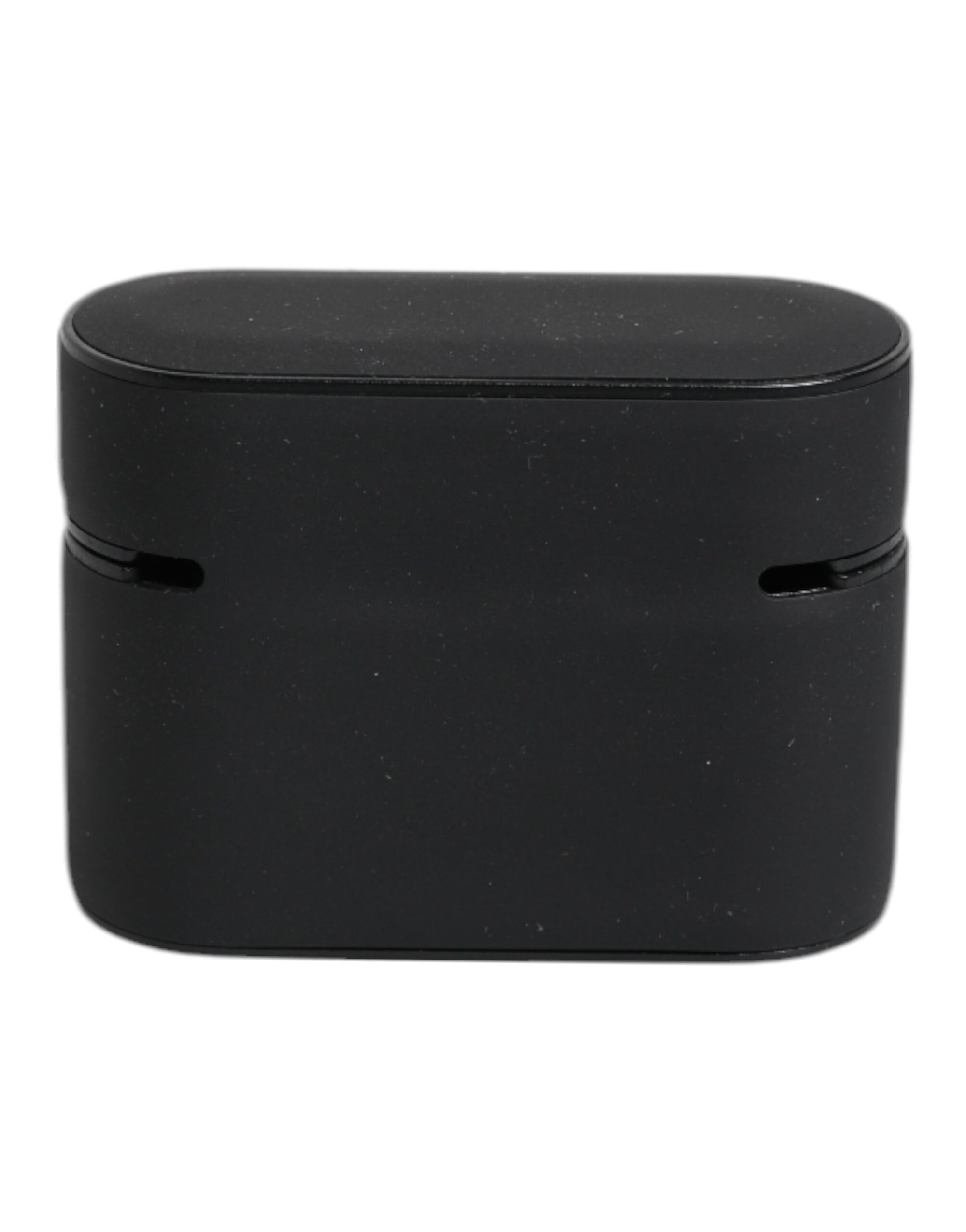 Étui pour Airpods Dolce & Gabbana en silicone noir et orange avec logo en relief