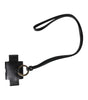 Dolce &amp; Gabbana Black Leather Strap Gold Metal Logo Plaque Airpods Case