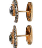 Dolce & Gabbana Brass Gold Black Crystal Luna Cufflink