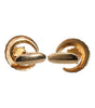 Dolce & Gabbana Brass Gold Black Crystal Luna Cufflink