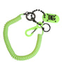 Dolce &amp; Gabbana Green Springy Key Holder DG Logo Men's Keychain Keyring