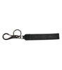 Dolce &amp; Gabbana Black White DG Logo Silver Men Keychain Polyester Keyring