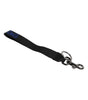 Dolce &amp; Gabbana Black Logo Nylon Silver Brass Men Holder Keychain Keyring