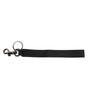 Dolce &amp; Gabbana Black Logo Nylon Silver Brass Men Holder Keychain Keyring