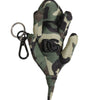 Dolce & Gabbana Multicolor Camouflage Animal Silhouette Keychain Keyring