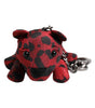 Dolce & Gabbana Red Black Polyester Animal Silhouette Keychain Keyring
