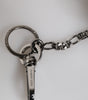 Dolce & Gabbana Red Black Polyester Animal Silhouette Keychain Keyring