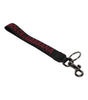 Dolce & Gabbana Black Logo Nylon Silver Brass Men Holder Keychain Keyring