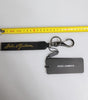 Dolce & Gabbana Black Logo Nylon Silver Brass Men Holder Keychain Keyring