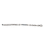 Dolce & Gabbana Silver Tone Chain Lobster Clasp Logo Gray Pearls Bracelet