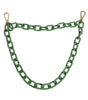 Dolce & Gabbana Green Plexy Acrylic Chunky Gold Hardware Wallet Chain
