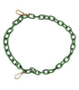 Dolce & Gabbana Green Plexy Acrylic Chunky Gold Hardware Wallet Chain