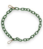 Dolce & Gabbana Green Plexy Acrylic Chunky Gold Hardware Wallet Chain