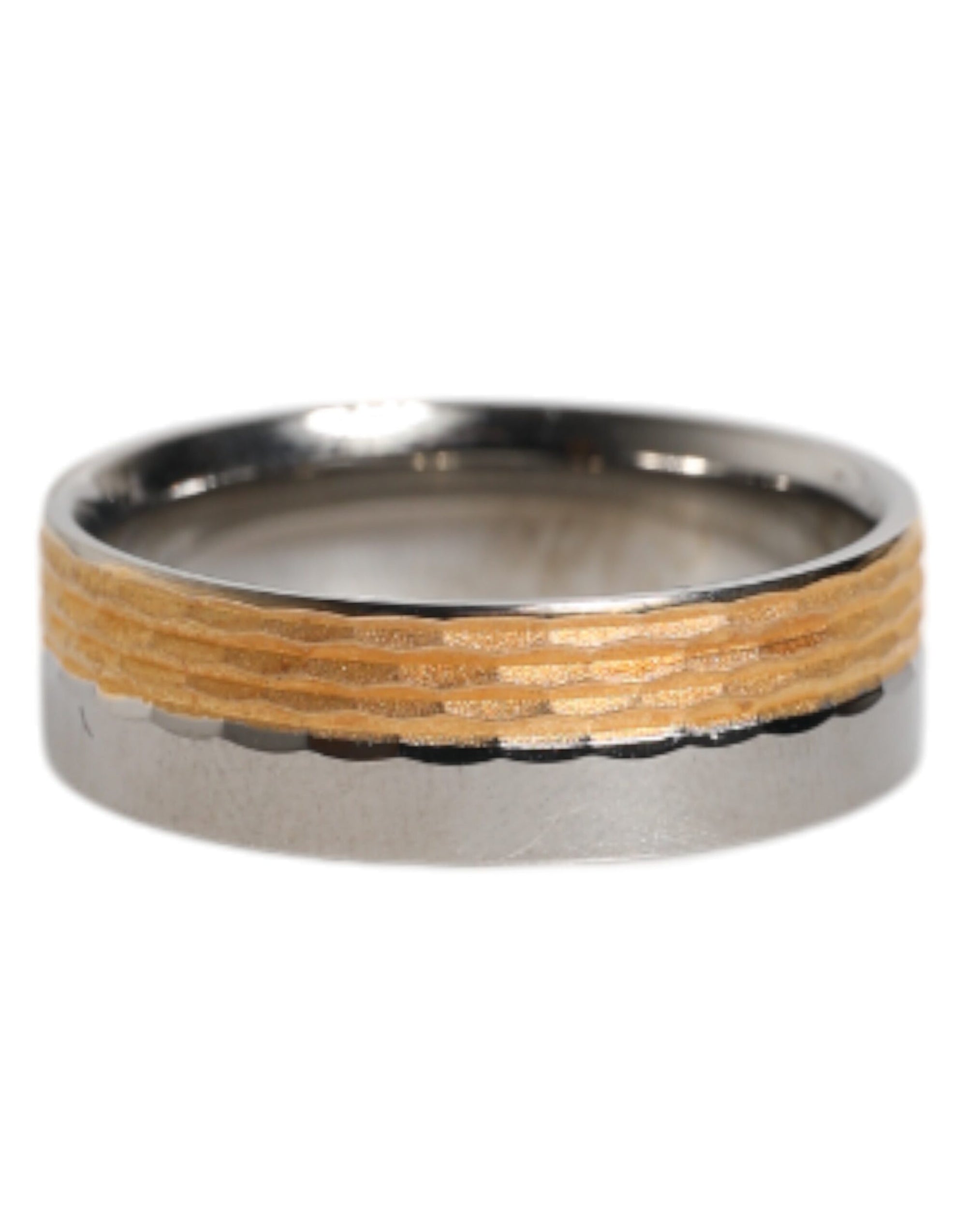 Bague Dolce &amp; Gabbana en laiton véritable avec logo DG doré et argenté