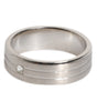 Bague Dolce &amp; Gabbana en laiton argenté avec logo DG en cristal transparent