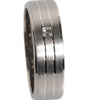 Bague Dolce &amp; Gabbana en laiton argenté avec logo DG en cristal transparent