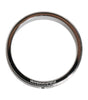 Dolce & Gabbana Silver Tone Brass Clear Crystal DG Logo Ring