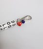 Dolce &amp; Gabbana Silver Brass Chain Dice Logo Embellished Charm Bracelet