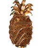 Dolce &amp; Gabbana Gold Brass Pineapple Crystal Jewelry Brooch Pin