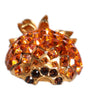 Dolce &amp; Gabbana Gold Brass Pineapple Crystal Jewelry Brooch Pin