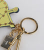 Dolce & Gabbana Multicolor Gold Tone Carretto Keychain Keyring