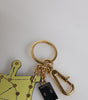 Dolce & Gabbana Multicolor Gold Tone Carretto Keychain Keyring