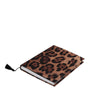 Petit carnet Dolce &amp; Gabbana en polyester marron et noir avec imprimé léopard et logo
