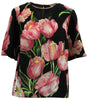 Dolce & Gabbana Black Silk Sweater