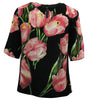 Dolce & Gabbana Black Silk Sweater