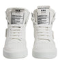 Dolce & Gabbana White Leather High Top Sneakers Shoes