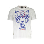 T-shirt homme en coton blanc Plein Sport