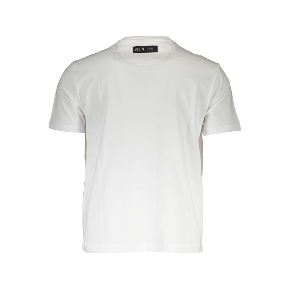 T-shirt homme en coton blanc Plein Sport