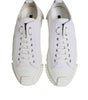 Dolce & Gabbana White Leather Low Top NS1 Sneakers Shoes