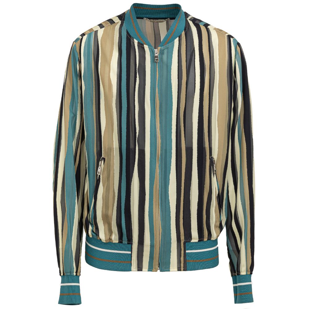 Dolce & Gabbana Multicolor Viscose Jackets & Coat